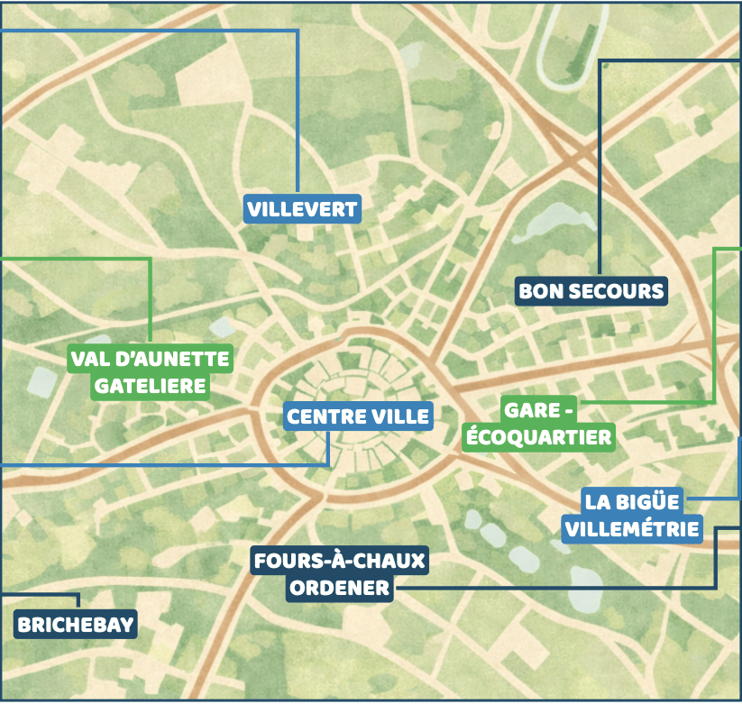 Carte des investissements &agrave; Senlis